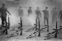 1992. El Salvador, 1992. Dissolution ceremony of “Atlacatl” Battallion, US trained responsible of major Human Rights abuses (ie.Mozote massacre).